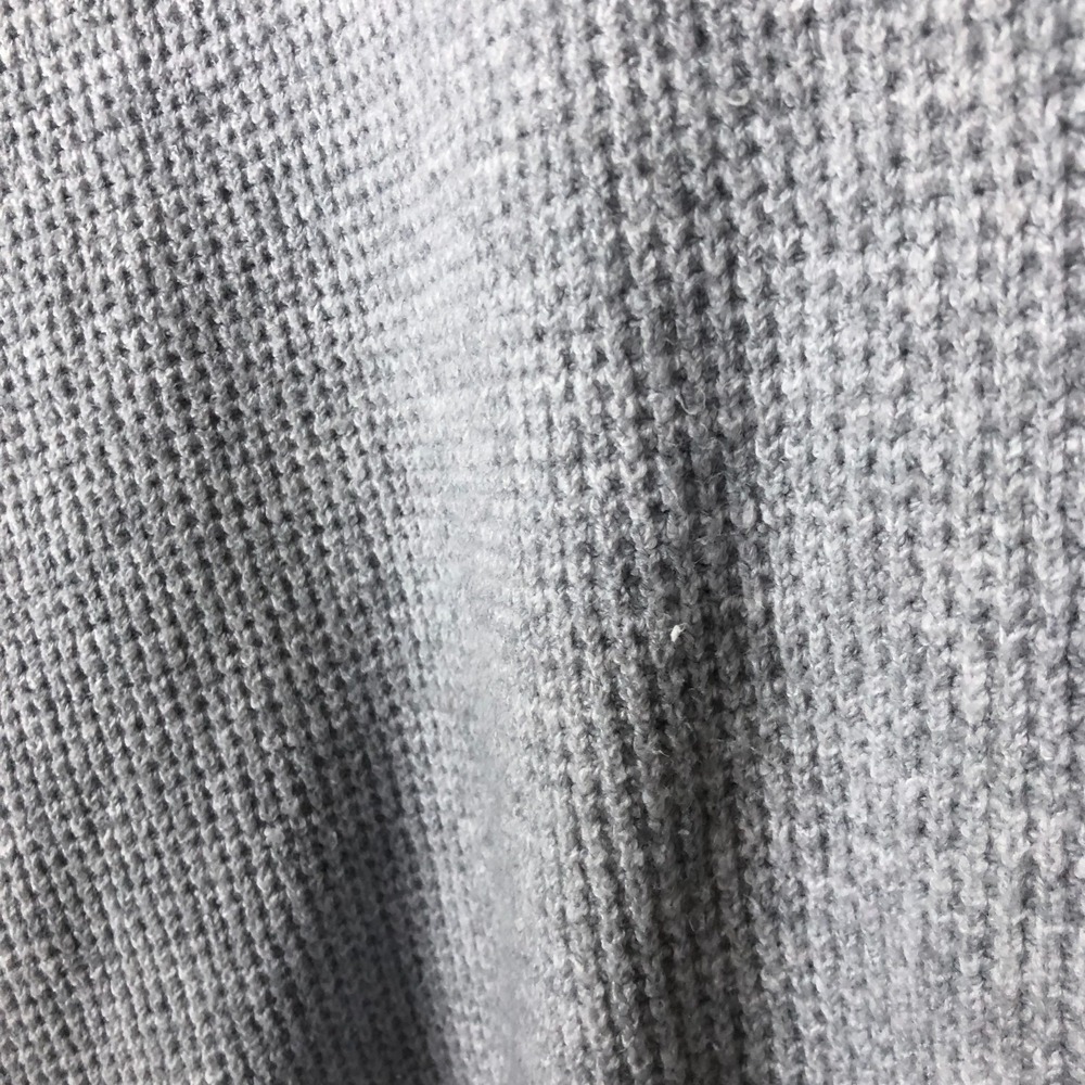 Aerie Womens Cozy Up Waffle Knit Hooded V-Neck Pullover Size XS Grey Comfy - Picture 6 of 16